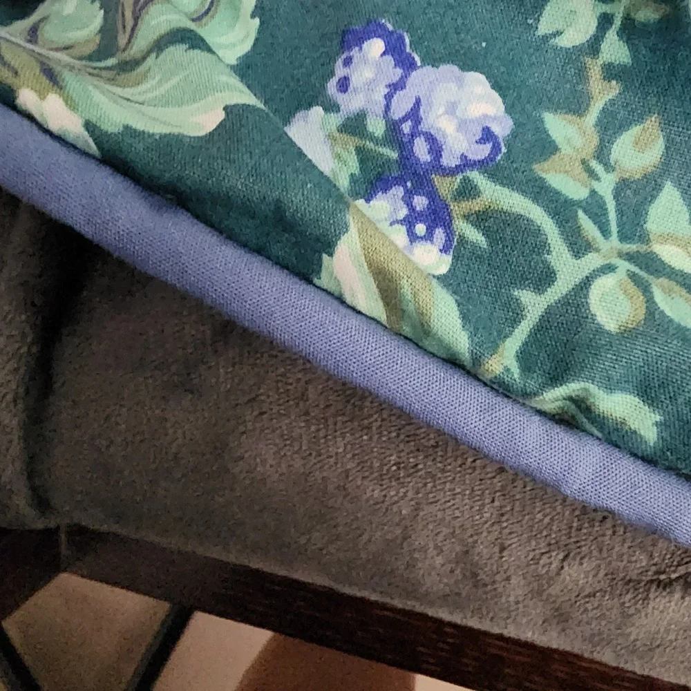 Vintage Laura Ashley Bramble Berry Full/Queen Comforter Set Revman Green 2 Shams